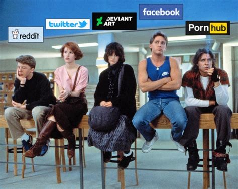 breakfast club social media meme.